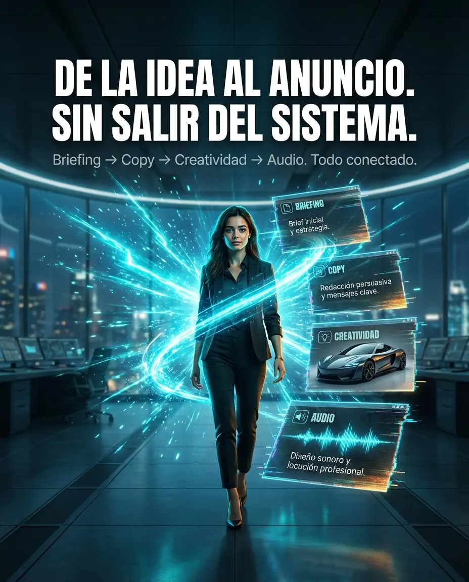De la idea al anuncio. Sin salir del sistema.