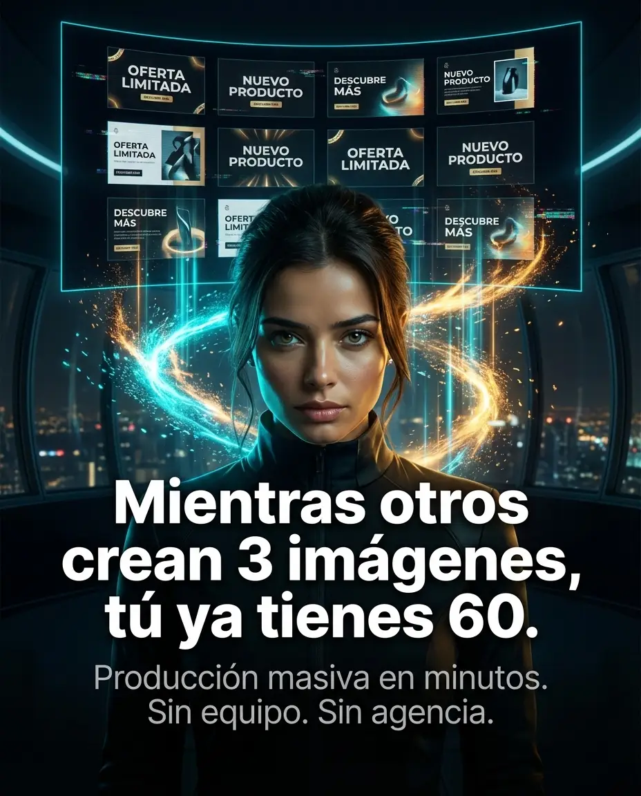 Mientras otros crean 3 imágenes, tú ya tienes 60.