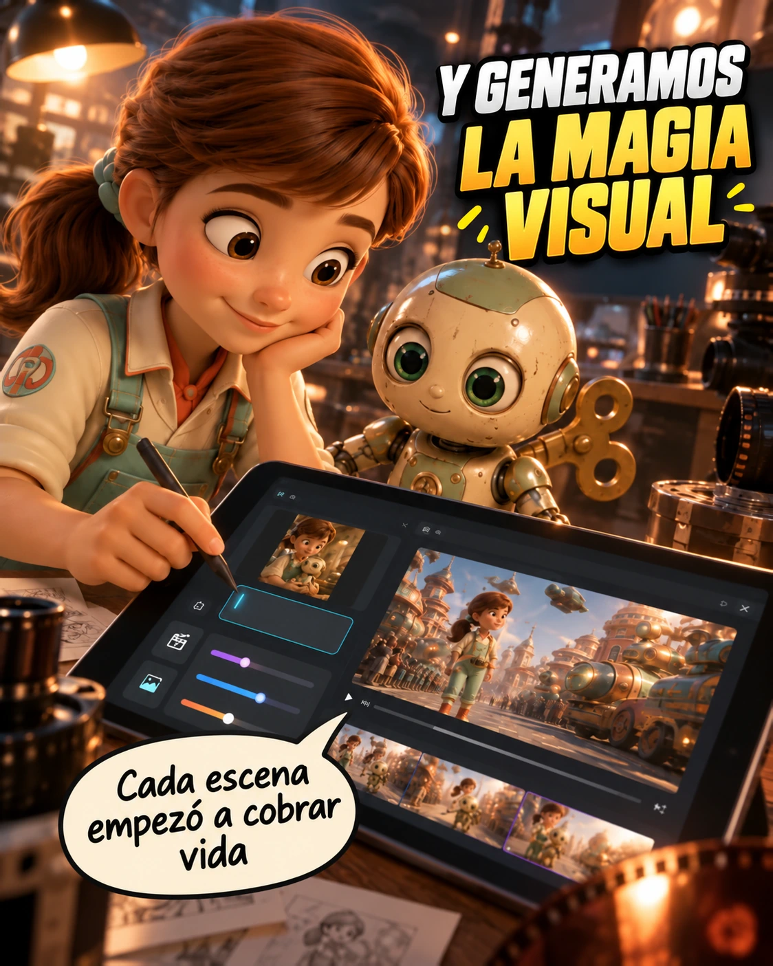 Lía y BIP-7: La magia visual