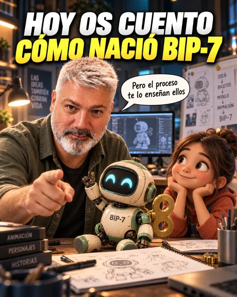Toni con BIP-7 y Lía: Cómo nació BIP-7