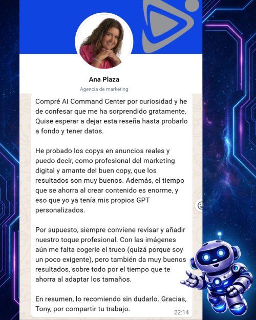 Reseña de Ana Plaza — Agencia de Marketing